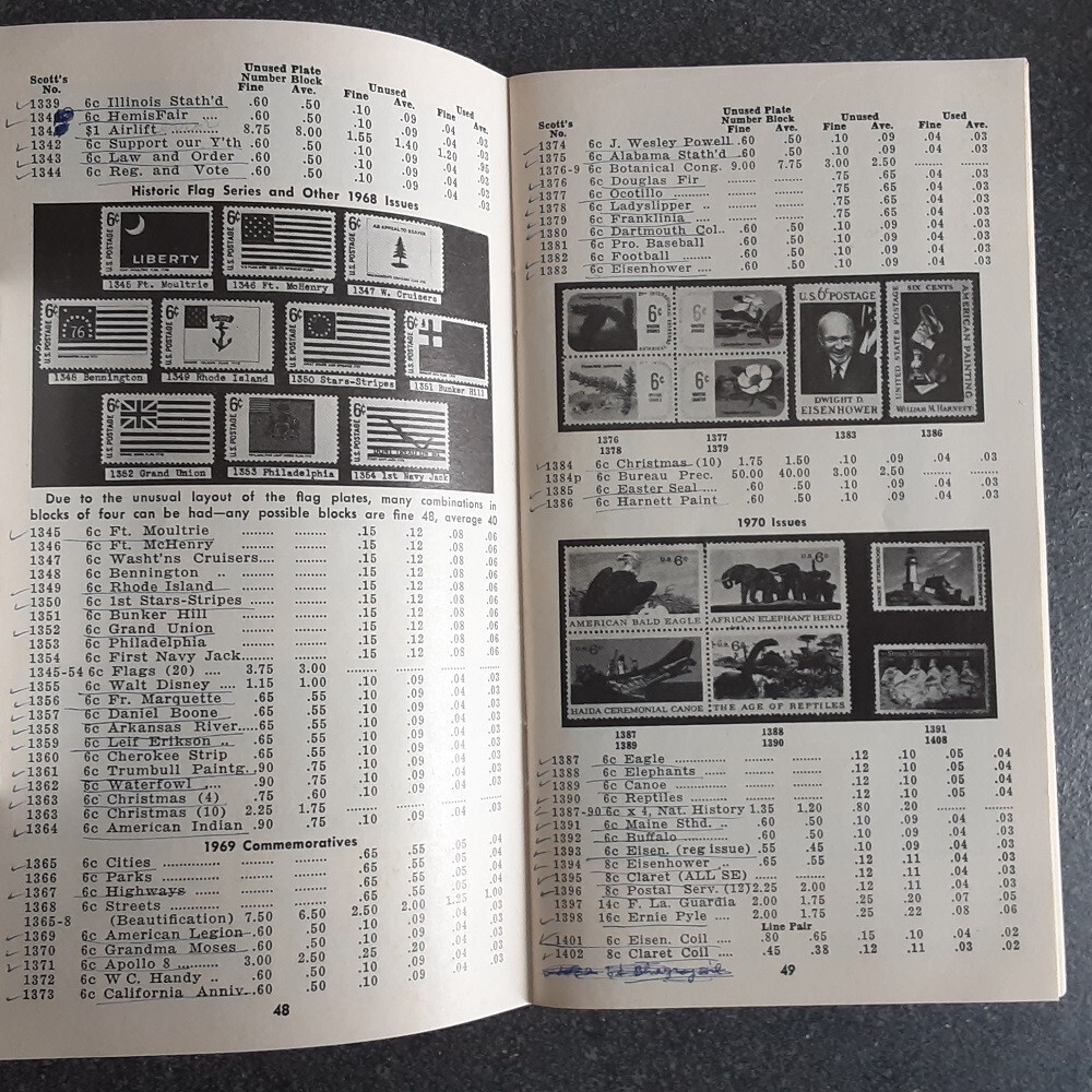 US 1973 60c Stamps' Price List Dayton's Department Minneapolis MN See Note 6609