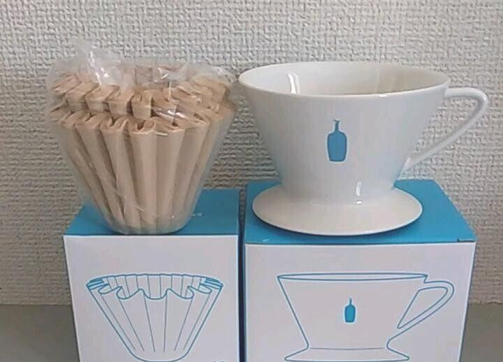 Blue bottle coffee dripper and coffee filter 90 sheets set Simple Design NEW