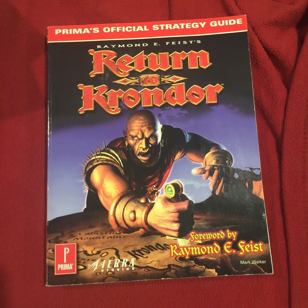 Return to Krondor Prima’s Official Strategy Video Game Guide Book