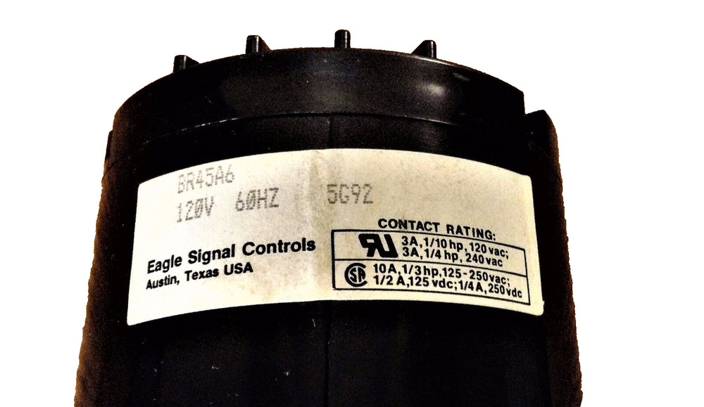 EAGLE CONTROLS BR45A6 120VAC 60SEC RESET TIMER (NEW)