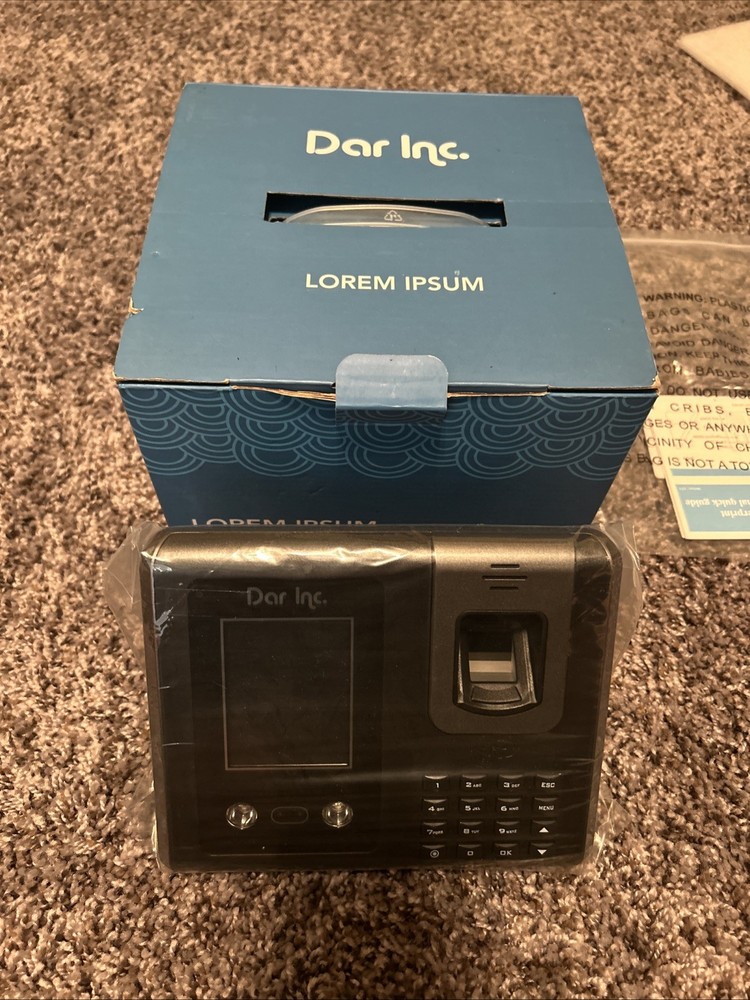 Dar Inc Face/Prox/Fingerprint Time Clock Access Attendance NOB