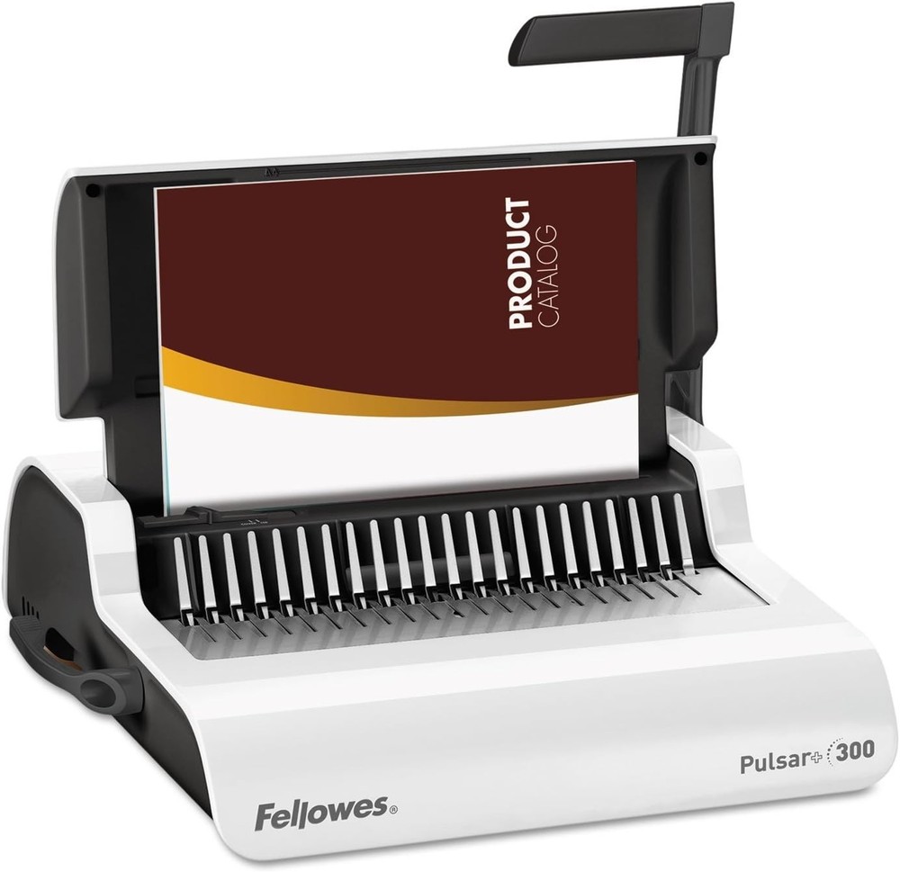 Compact Comb Binding Machine with Built-in Storage Tray and Measurement Device
