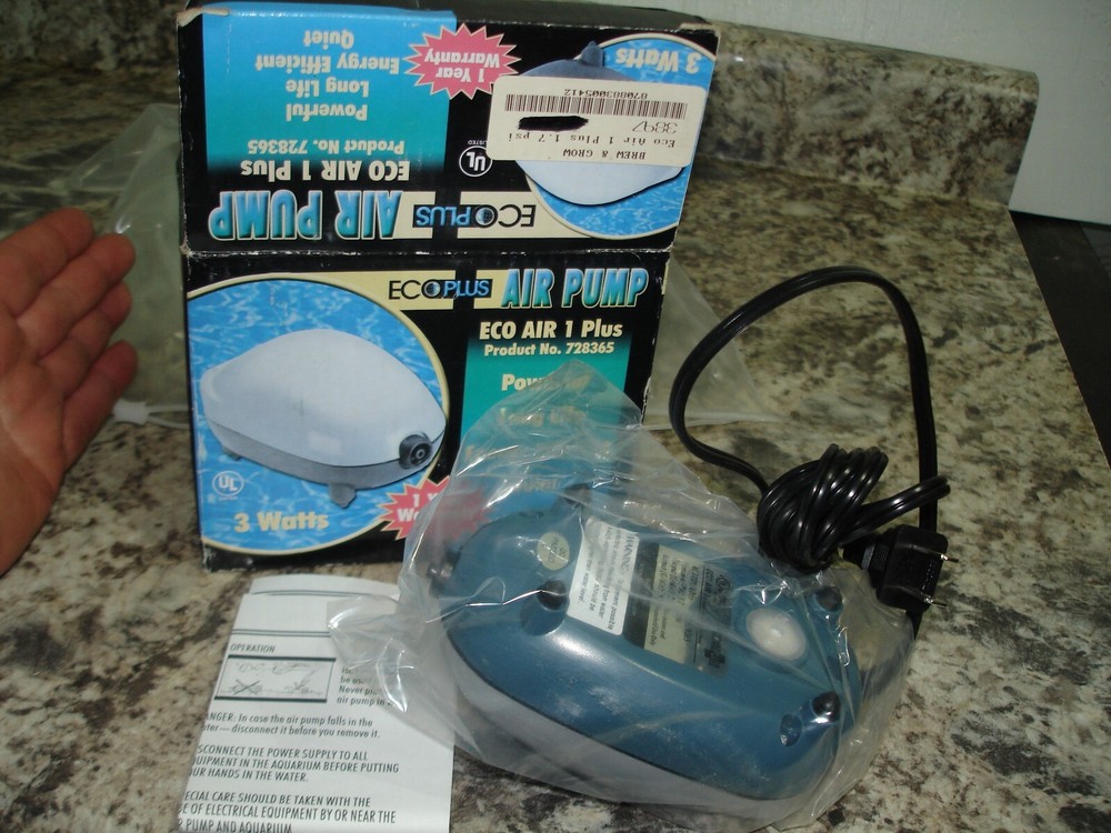 Eco plus air pump air 1 plus 728365 hydroponic pump