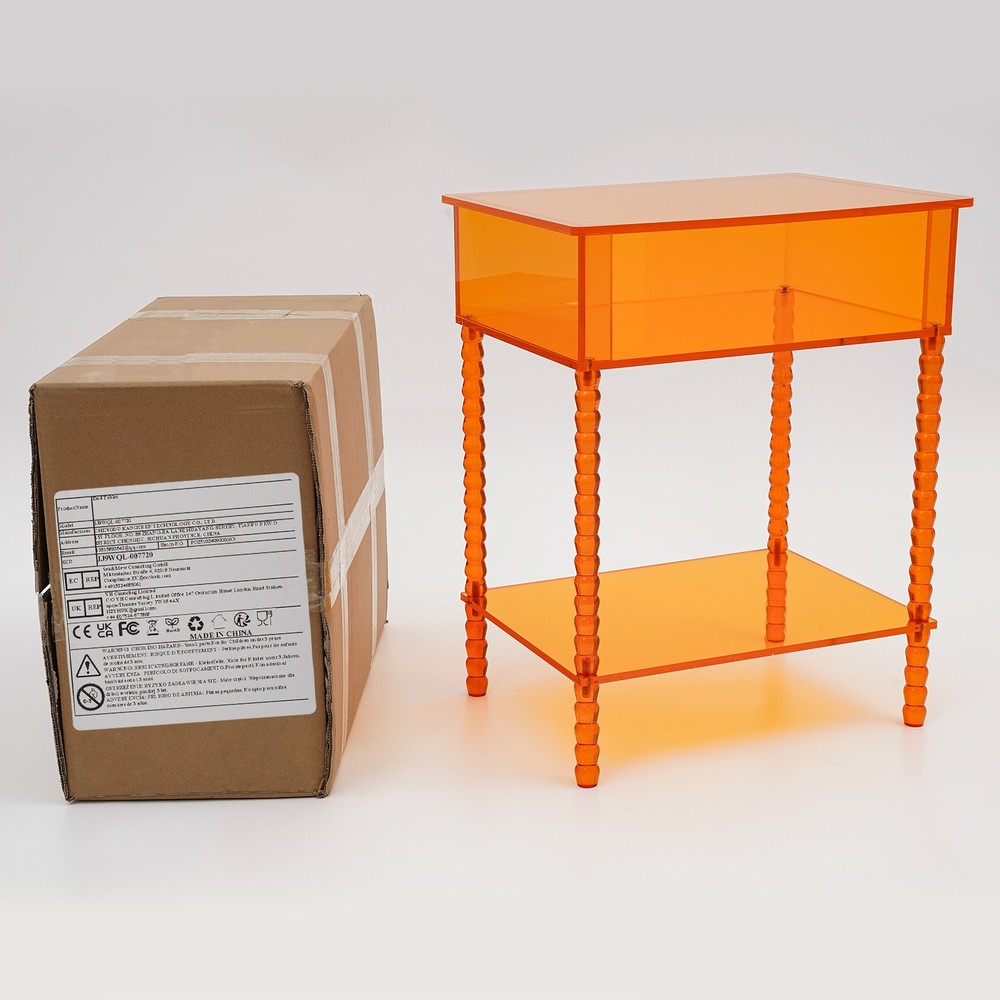 Acrylic End Table Side Table With Storage Couch Table Bedside Table For Dorm