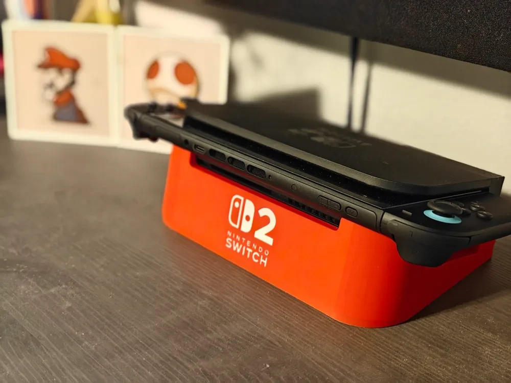 Nintendo Switch 2 HORIZONTAL Dock Base Stand – Compact Horizontal DOCK STAND