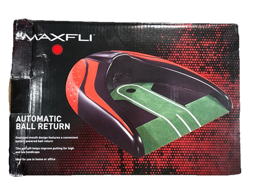 Maxfli Automatic Golf Ball Return Putting Trainer Practice Aid – Box Wear