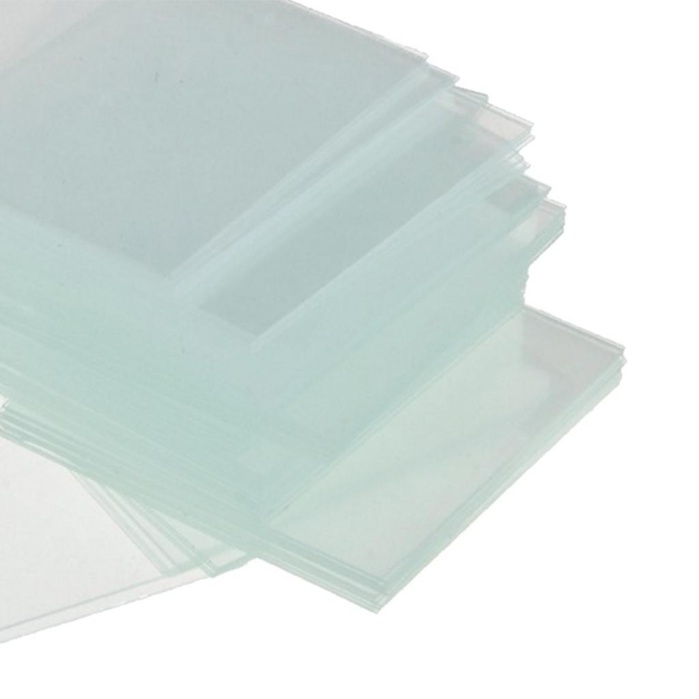 Blank Glass Slides 100pc Pre-Cleaned Square Slips Coverslips