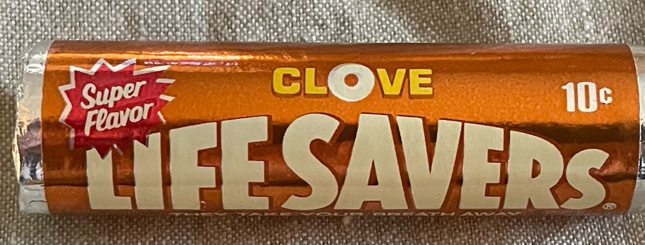Vintage 1970’s CLOVE LIFE SAVERS CANDY ROLL Unopened New Old Stock Mint Cond!!