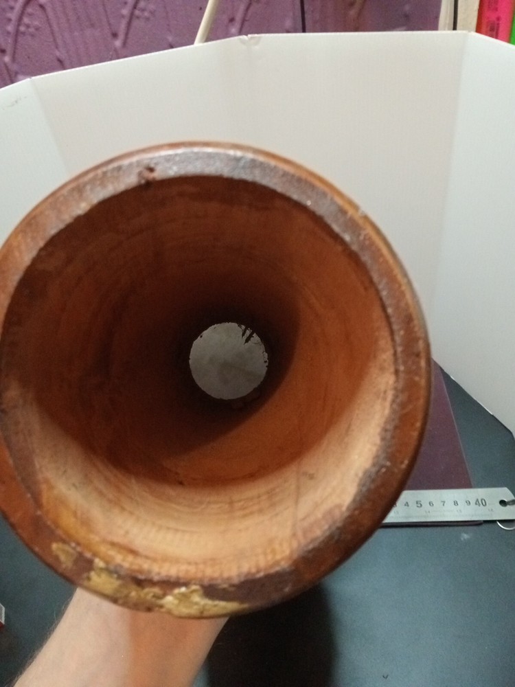 39cm Authentic DJEMBE BONGO DRUM CARVED FROM SOLID WOOD GOAT SKIN