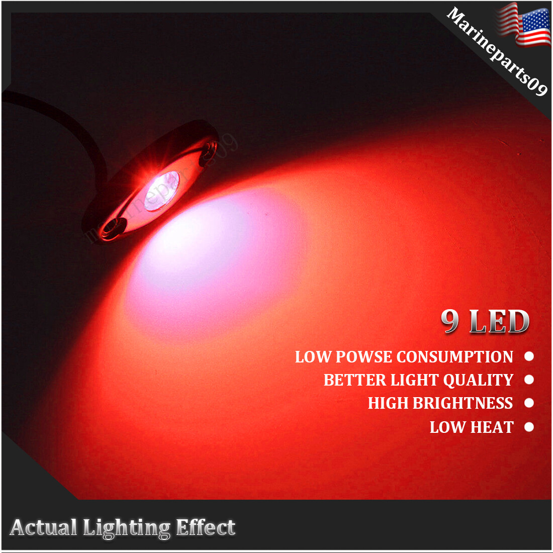 LED Rock Lights for ATV Offroad Truck Boat Underglow Underbody Fender Light Seal