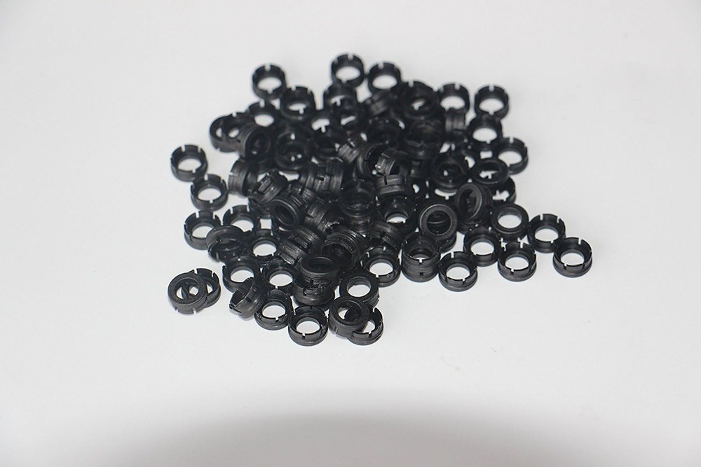 e5e10 100 PCS High Performance Replacement Shock 100pcs Collar, Black