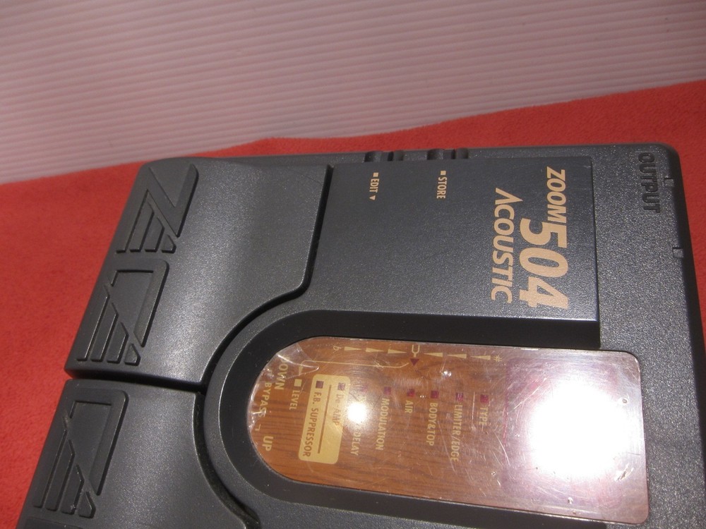 Zoom 504 Acoustic Multi Effect Processor Guitar Effect Pedal Tested MIJ