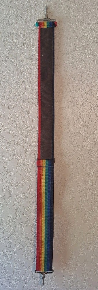 Wide Woven Multi-color Camera Strap