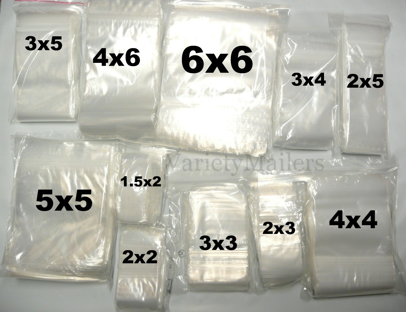 100 Small Reclosable Clear Storage Baggies 17 Sizes to Choose From Top Quality