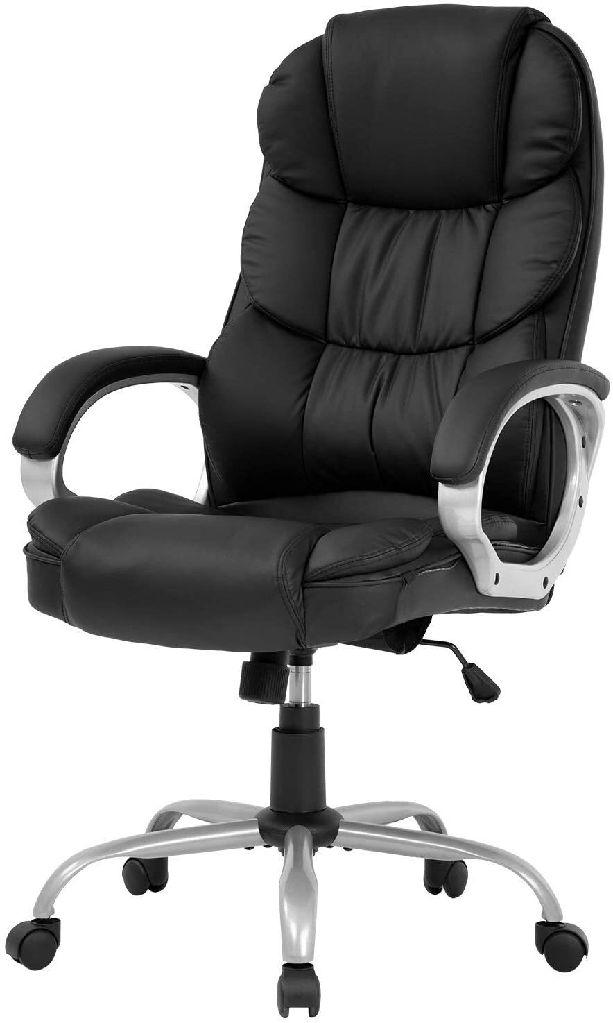 High Back Leather Office Chair Executive Office Desk Task Computer Chair