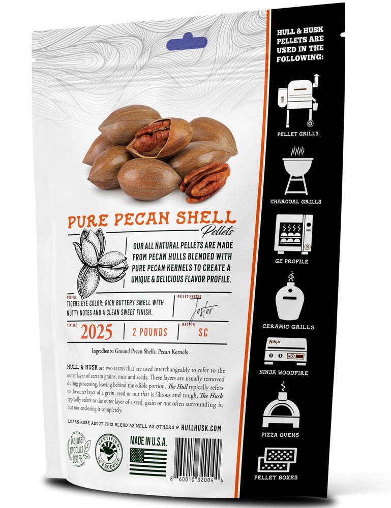 Made from 100% Pure Pecan Shells Mixed with kernels for Tigers Eye