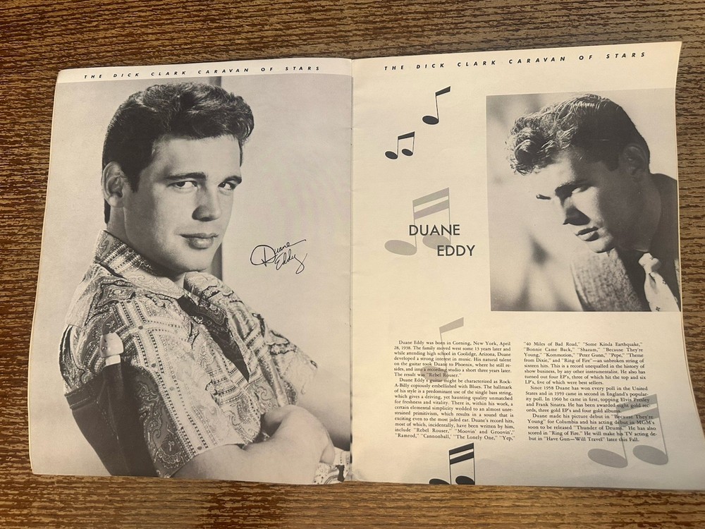 DICK CLARK CARAVAN OF STARS PROGRAM 1960'S PAUL ANKA CHUBBY CHECKER JIVE FIVE