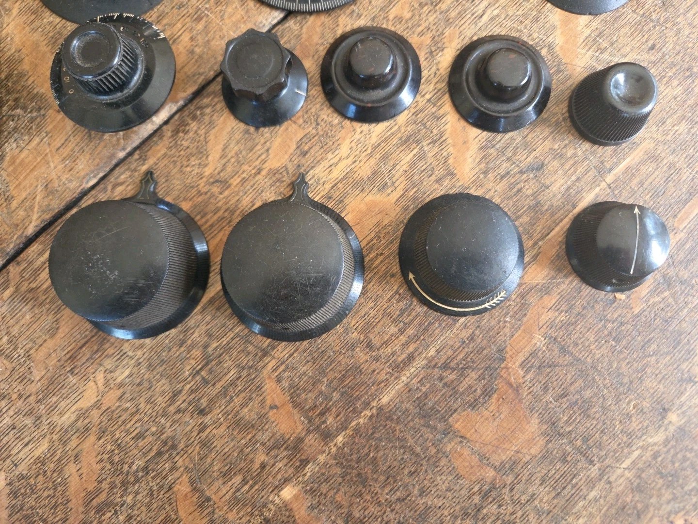 Vintage Lot Of Radio Tuning Condensers, Rheostats, Knobs Etc. Early Radios