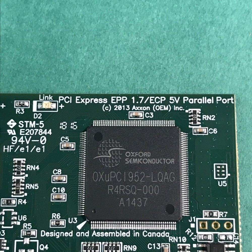 Axxon LF652KB Parallel Port PCI Express EPP Controller Card