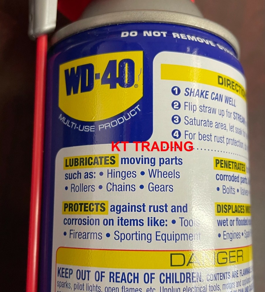 WD-40 Engines Tools Hinges Wheels Gears MULTI-USE Rust Squeak Moisture Remover