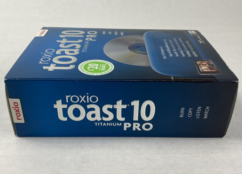 Open Box Roxio Toast 10 Titanium Pro For Mac