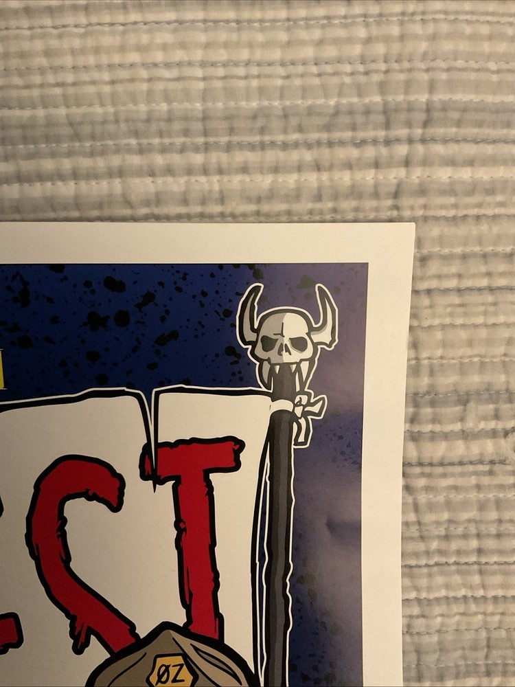 OZZY**OZZFEST 1999 POSTER**RARE BLACK SABBATH SLAYER ROB ZOMBIE