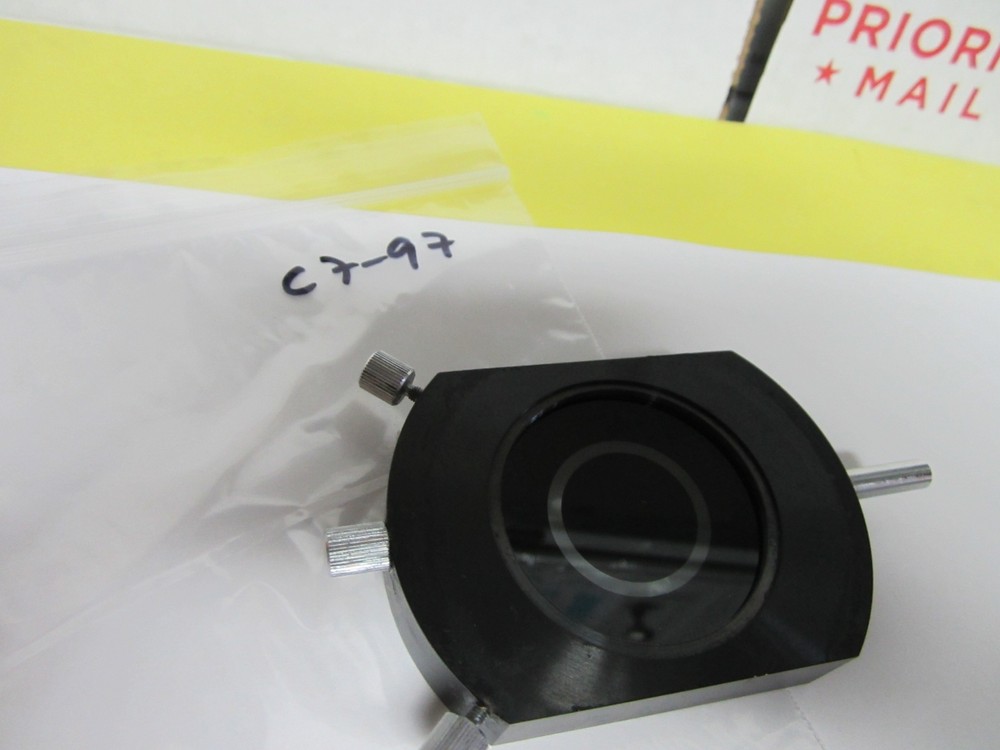 OPTICAL MICROSCOPE PART PHASE SLIDE 25X OPTICS BIN#C7-97