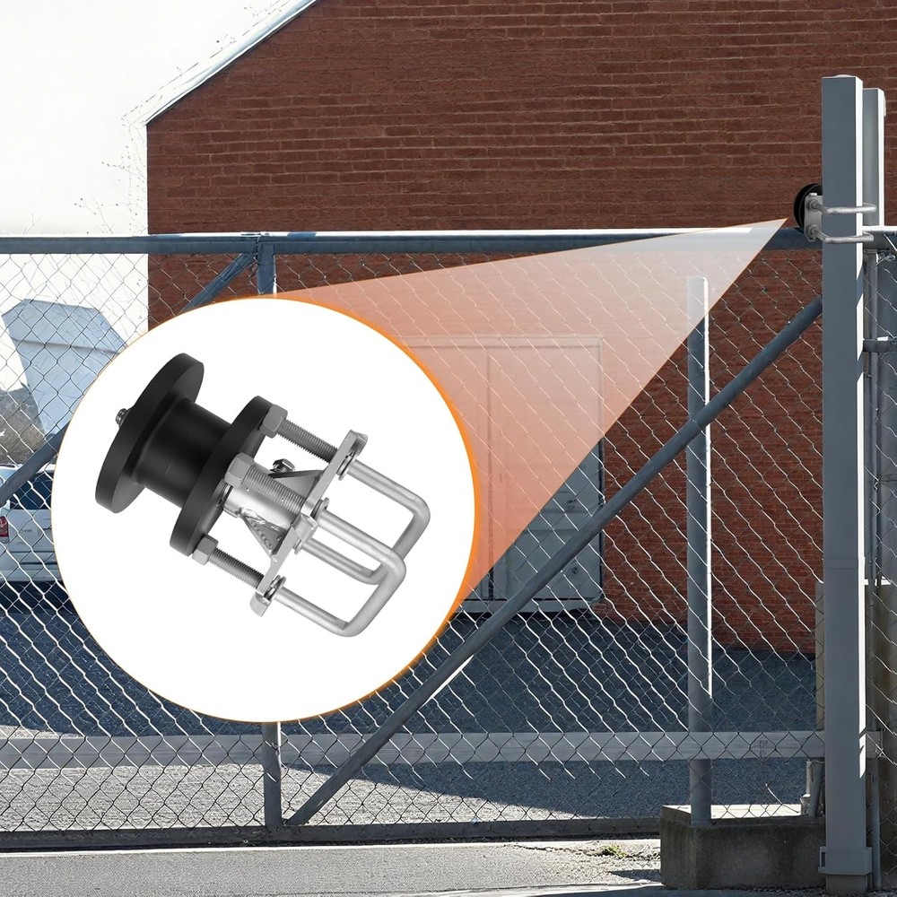 Sliding Gate Rollers, Nylon Cantilever Rolling Hardware for 4" Square Post x 2"