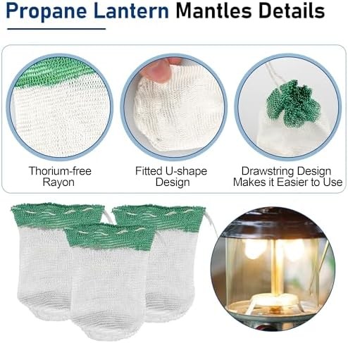 10 Pack Camping Lantern Mantle Replacements
