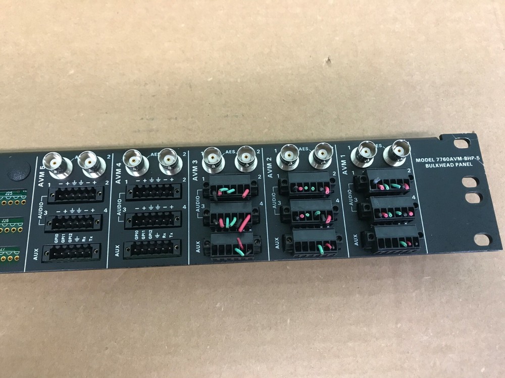 EVERTZ 7760AVM-BHP-5 BULKHEAD PANEL