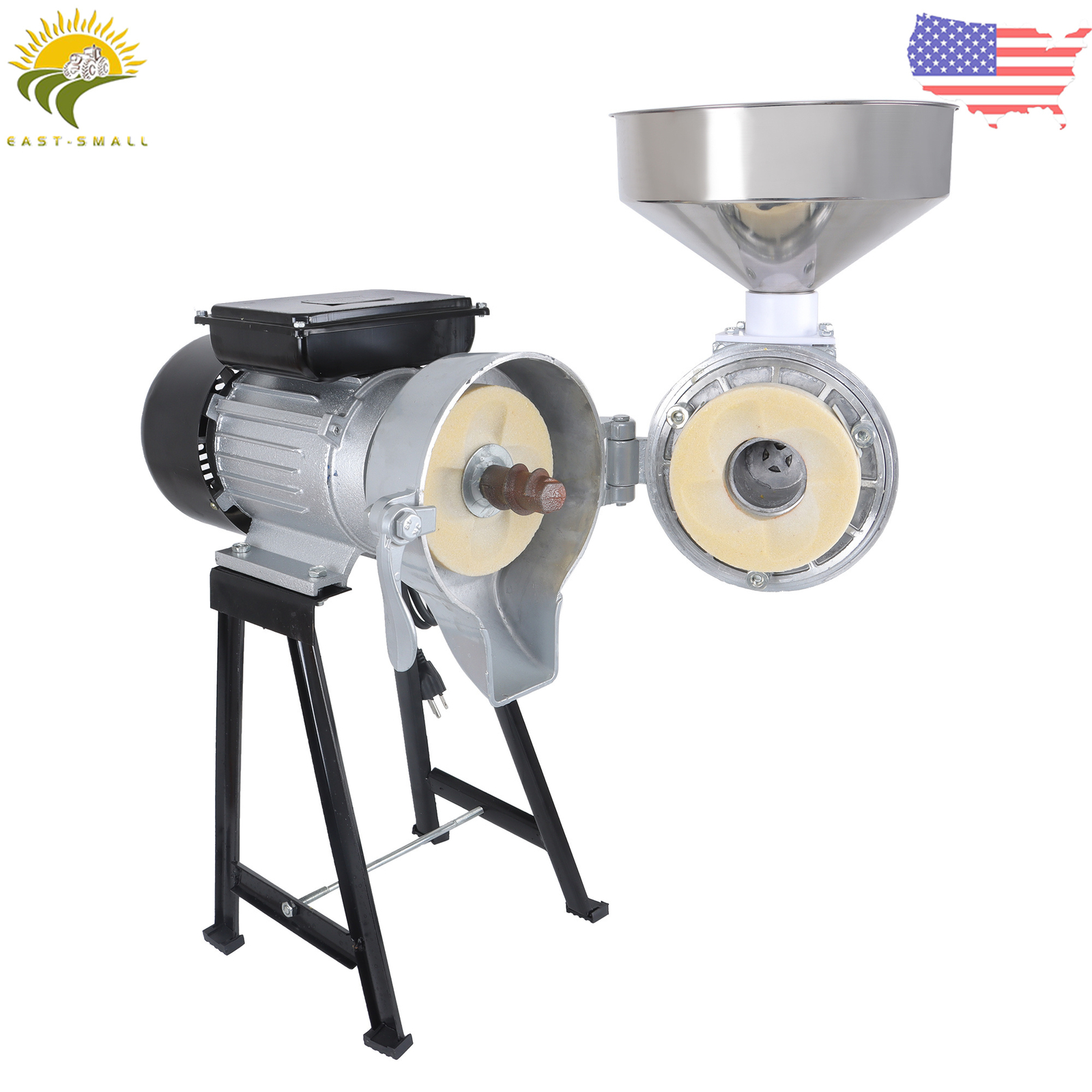 Electric Grinder Grain Mill 110V Corn Wheat Flour Cereal Wet & Dry 1500W
