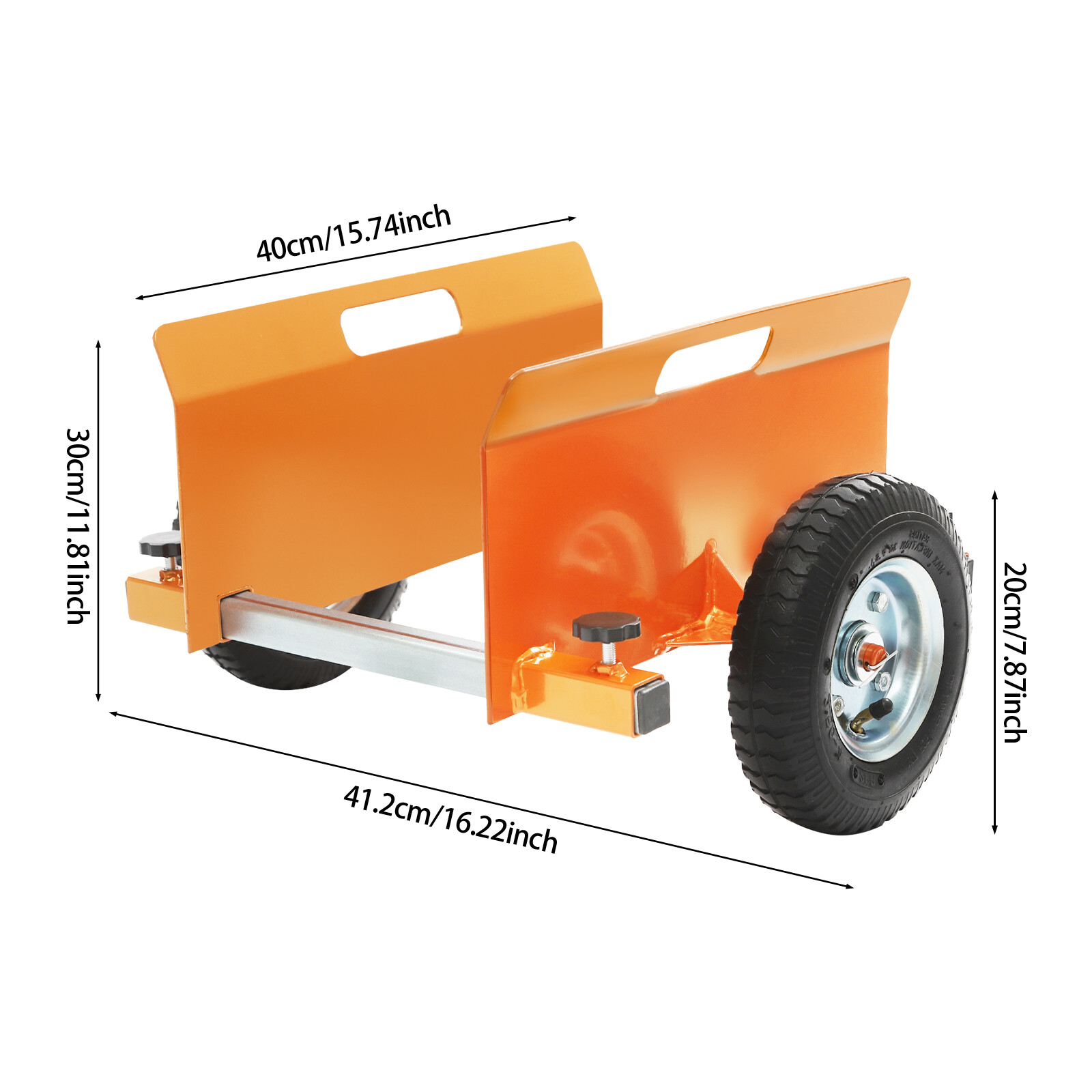 Panel Dolly Heavy Duty Slab Dolly Adjustable Drywall Mover with 8" Wheels