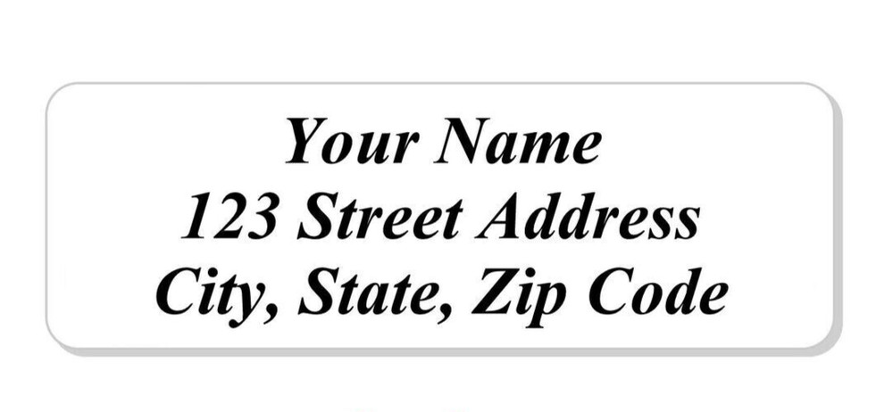 5 Sheets personalized address labels