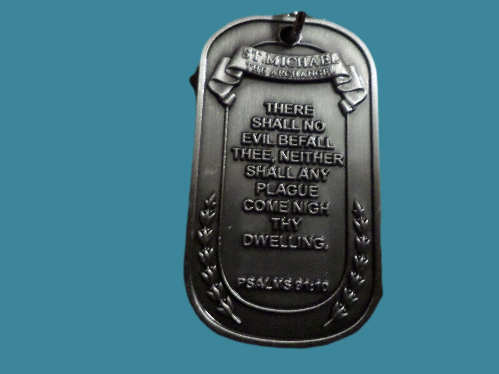 ST. MICHAEL ARCHANGEL RELIGIOUS DOG TAG MARINE CORPS ARMY NAVY AIR FORCE