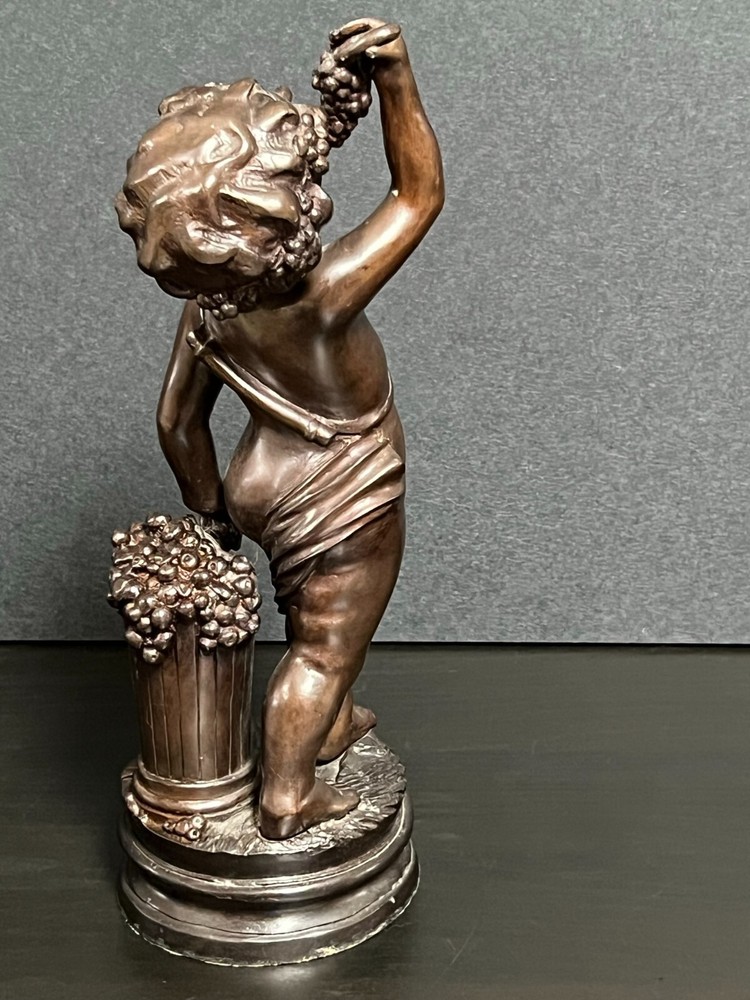 Vintage BRONZE CHERUB STATUE