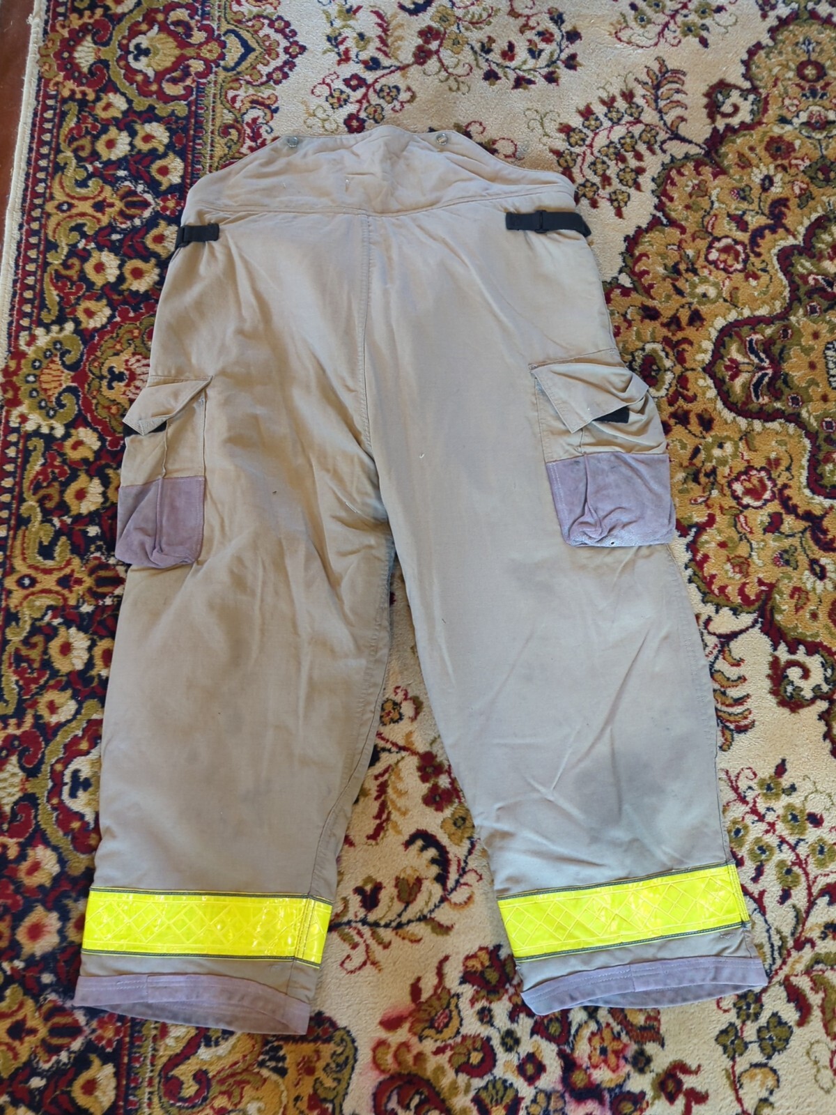 Retired Firefighter Gear Turnout Pants FIRE USED 50" X 30" See Pics
