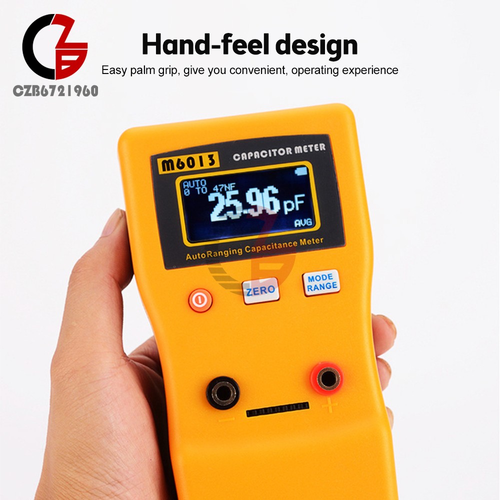 LCD High-precision Capacitor Meter Auto Range Handheld Capacitor Circuit Tester
