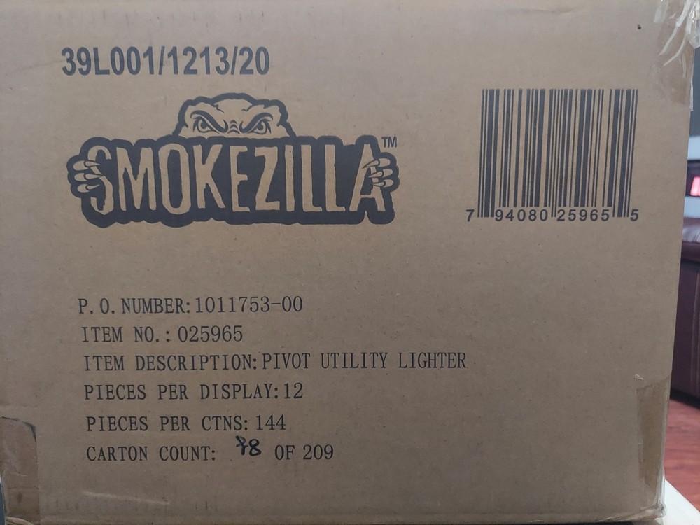 SmokeZilla Pivot Utility Lighter 144ct