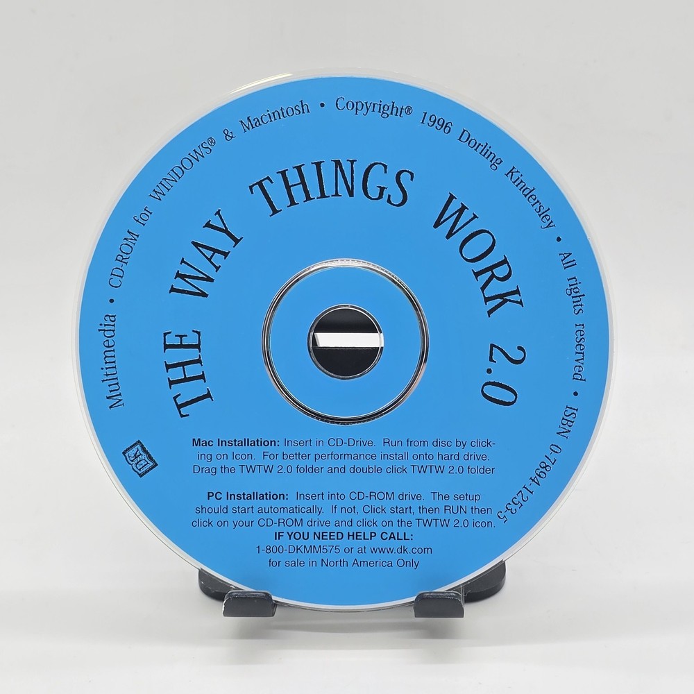 David Macaulay The Way Things Work 2.0 CD-ROM Windows PC - Educational Software
