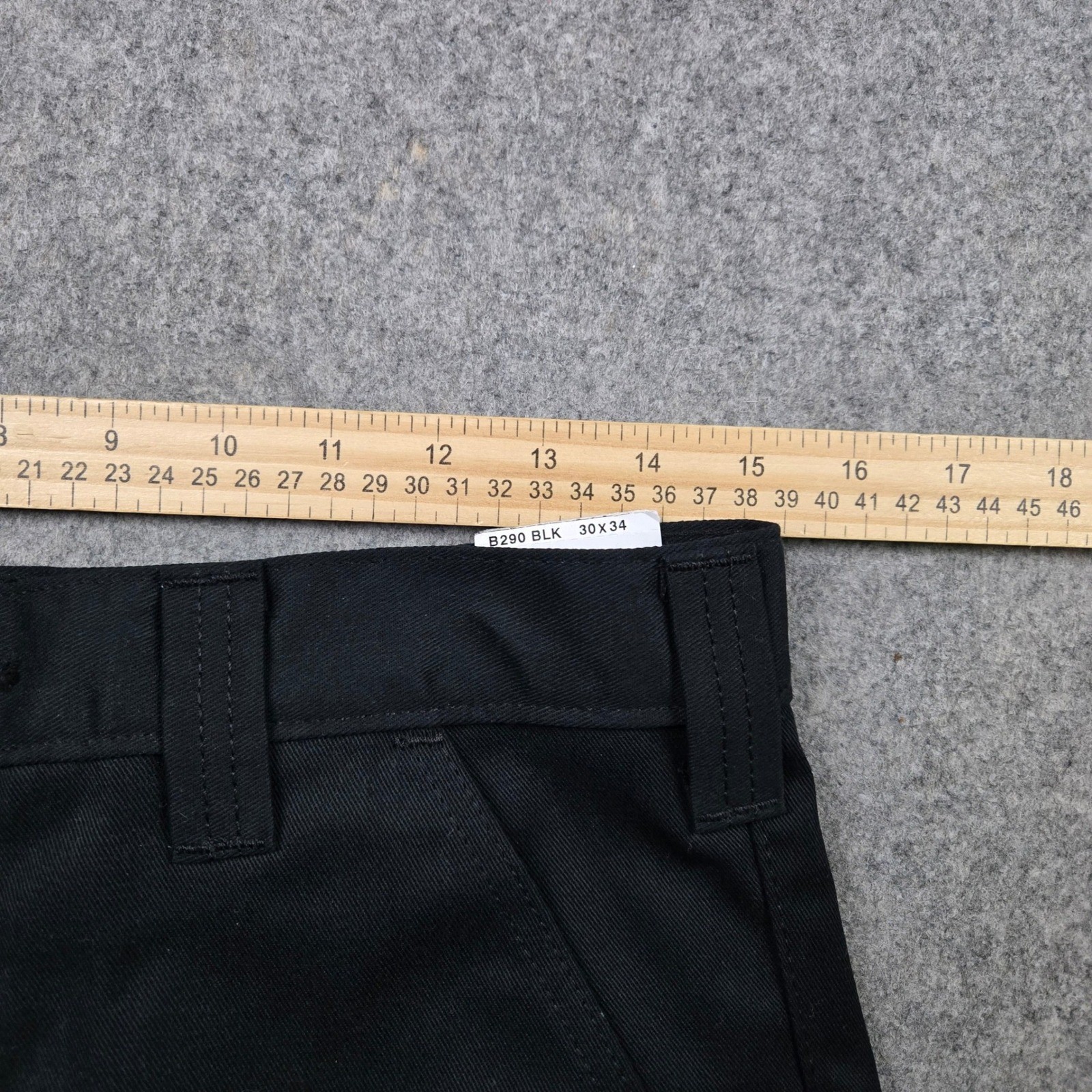 Carhartt Twill Work Pants Mens 30x34 Black Outdoors Utility Workwear B290 NEW