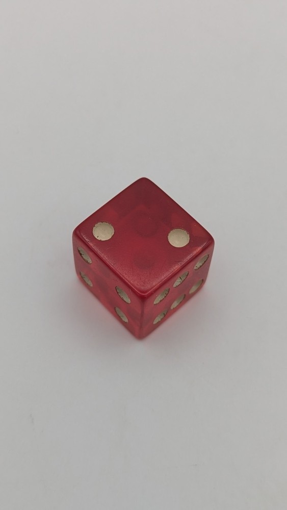 Vintage Cherry Translucent Bakelite Dice