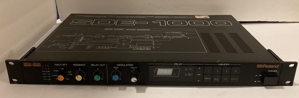 Roland SDE-1000 Digital Delay Rack Effect Processor Vintage Working Tested Japan