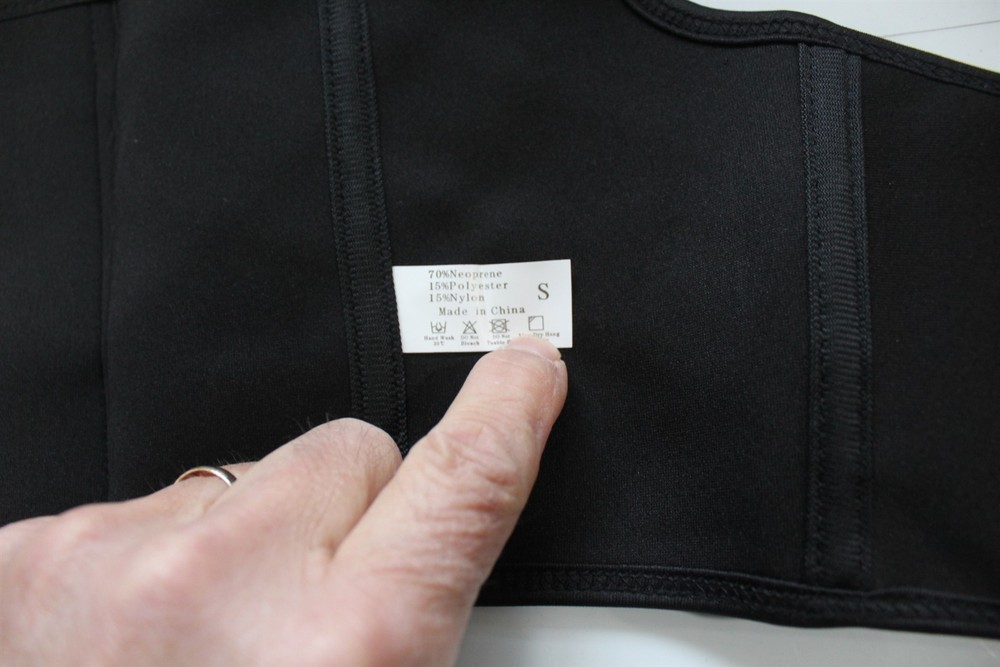 Back Support Black Neoprene Over The Shoulder Support Size Small