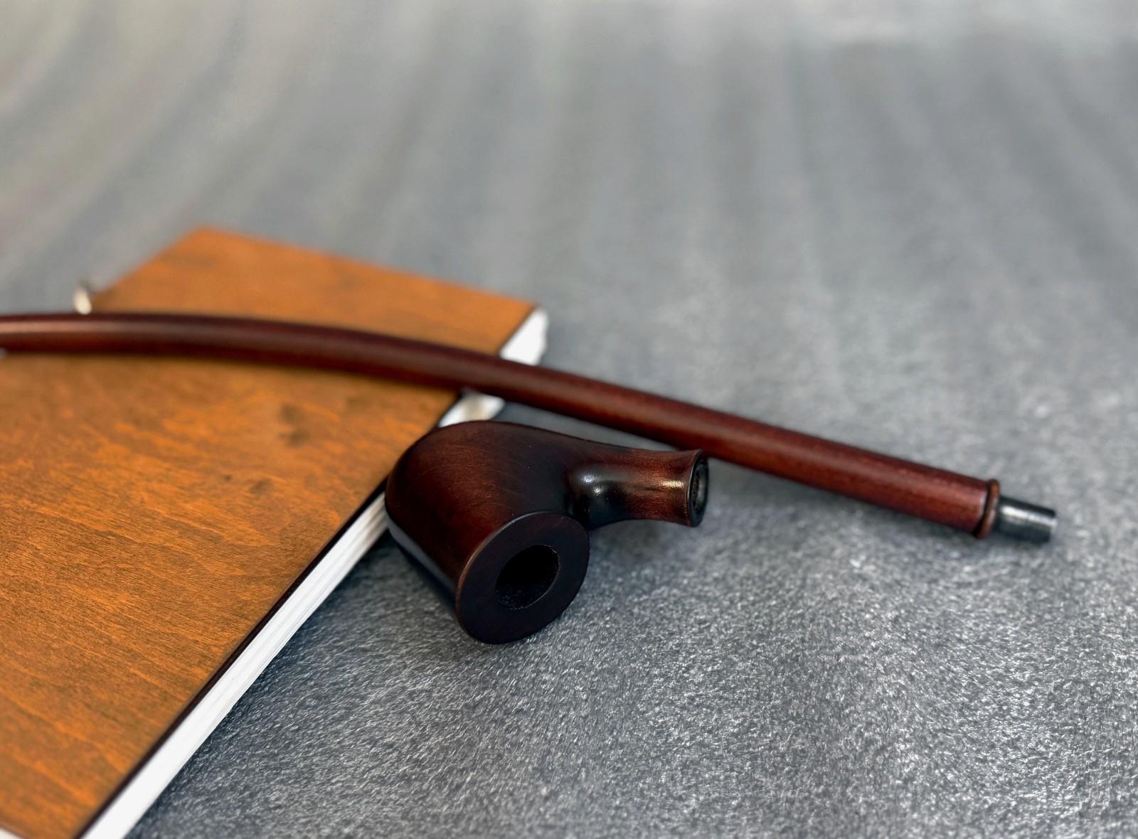 Smoking tobacco wooden long pipe 19.1 Churchwarden handmade stem