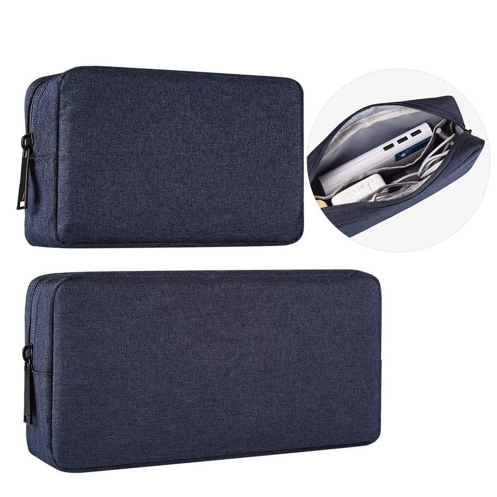 2-Pack Portable Storage Pouch Bag, Universal Electronics Accessories Case Cab...