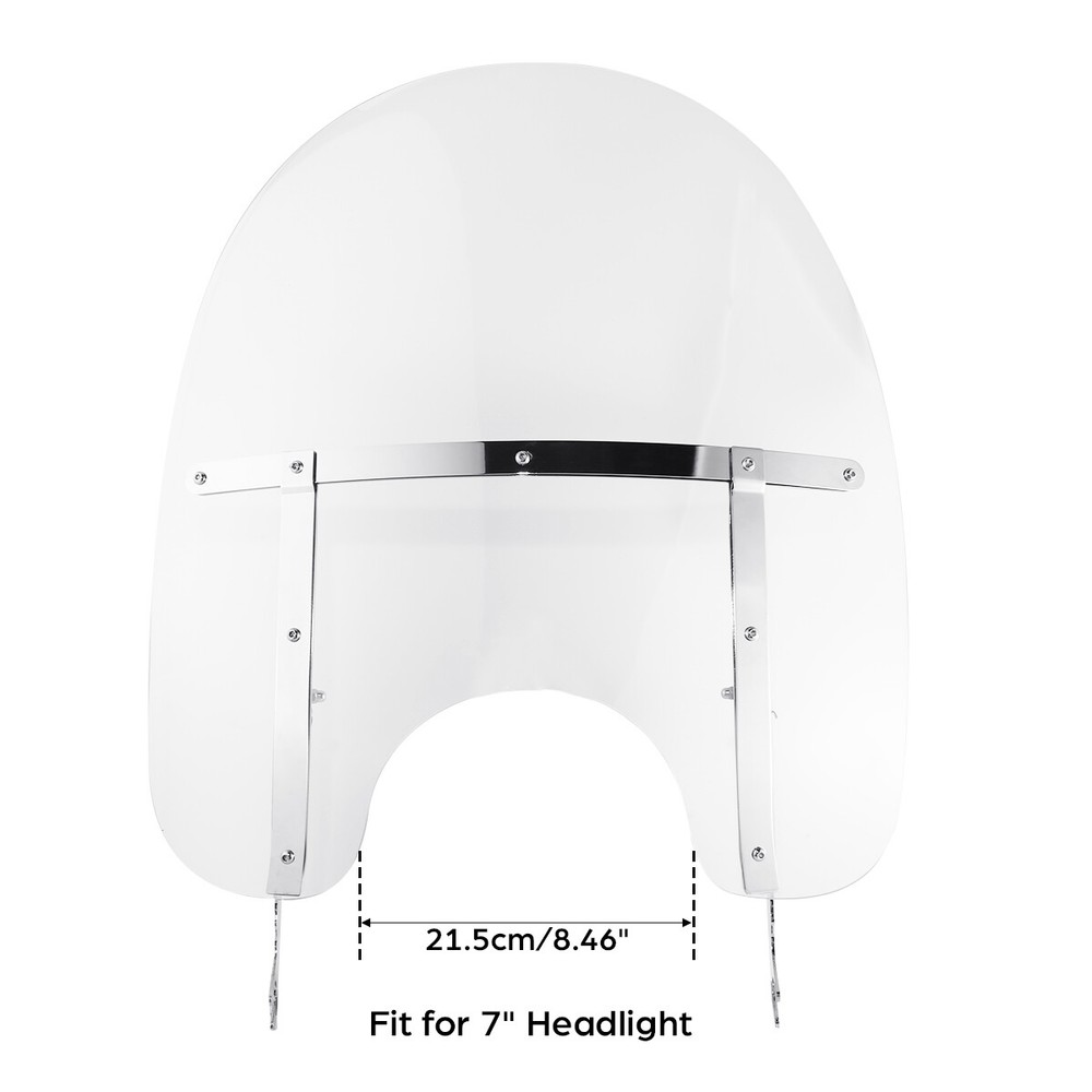 QUICK DETACH Clear Windshield Screen Fit For Harley Davidson Softail FLST FLSTC