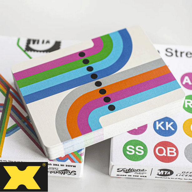 Fulton Street MTA Playing Cards (1972 VIGNELLI MAP EDITION)