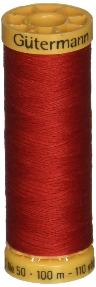 Gutermann Natural Cotton Thread 110 Yards-Bright Red,Sewing Thread