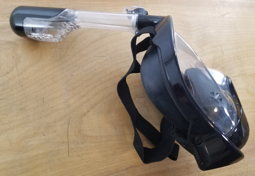 Greatever Full Face Snorkel Mask Foldable Black