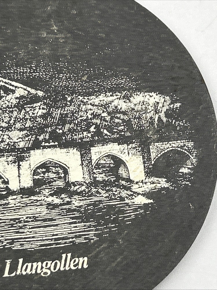 Vintage Llangollen Coaster On Stand